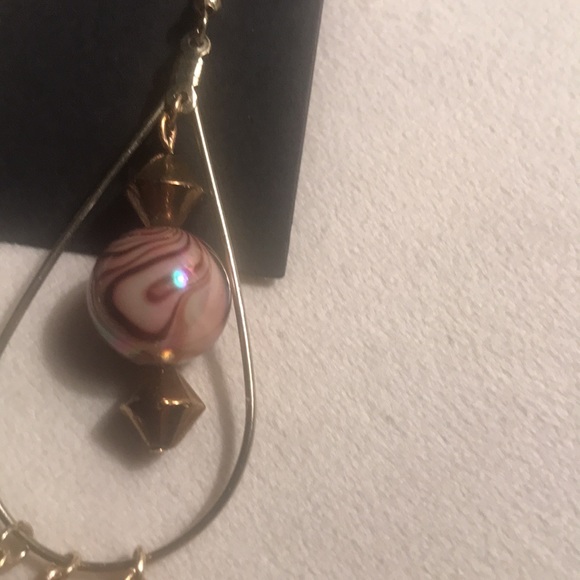 love, Savvy Bronze/Gold Rhinestone Beaded Chandelier Earrings - Picture 2 of 3